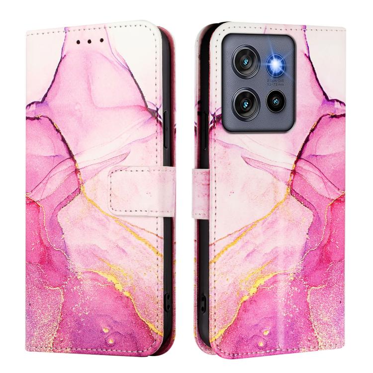 For Motorola Moto G Stylus 5G 2025 PT003 Marble Pattern Flip Leather Phone Case