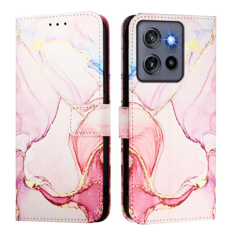 For Motorola Moto G Stylus 5G 2025 PT003 Marble Pattern Flip Leather Phone Case