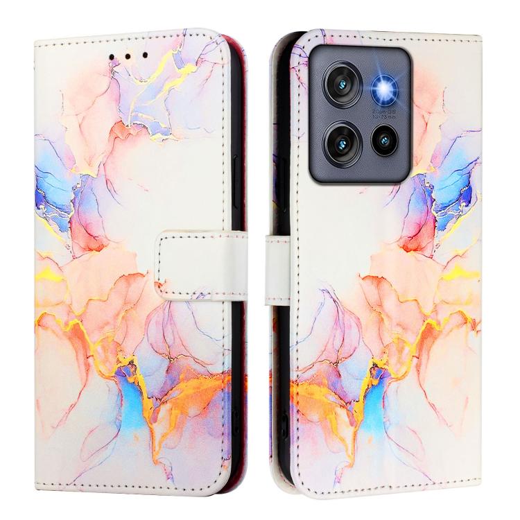 For Motorola Moto G Stylus 5G 2025 PT003 Marble Pattern Flip Leather Phone Case