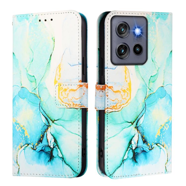 For Motorola Moto G Stylus 5G 2025 PT003 Marble Pattern Flip Leather Phone Case