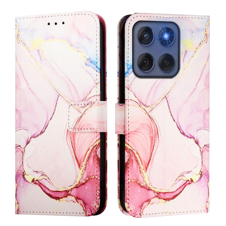For Motorola Edge 60 Fusion PT003 Marble Pattern Flip Leather Phone Case