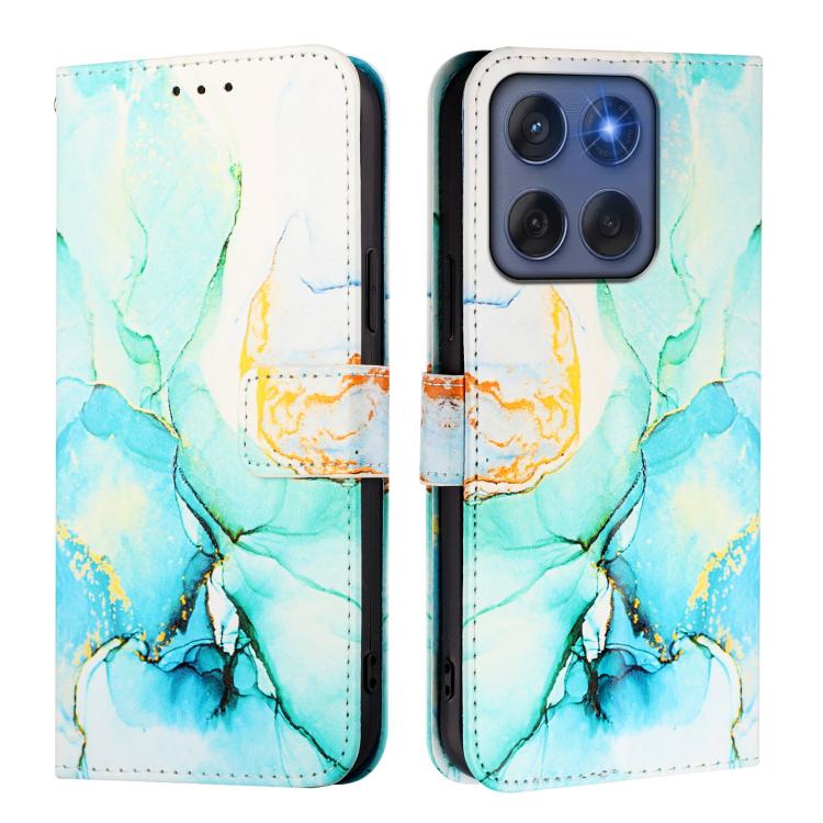 For Motorola Edge 60 Fusion PT003 Marble Pattern Flip Leather Phone Case