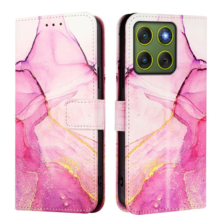 For Motorola Edge 70 5G / X70 Air 5G PT003 Marble Pattern Flip Leather Phone Case