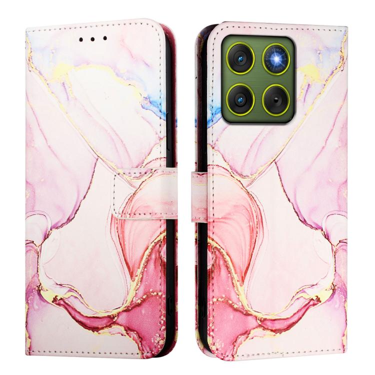 For Motorola Edge 70 5G / X70 Air 5G PT003 Marble Pattern Flip Leather Phone Case