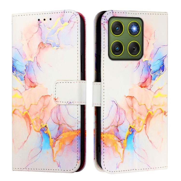 For Motorola Edge 70 5G / X70 Air 5G PT003 Marble Pattern Flip Leather Phone Case