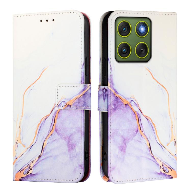 For Motorola Edge 70 5G / X70 Air 5G PT003 Marble Pattern Flip Leather Phone Case