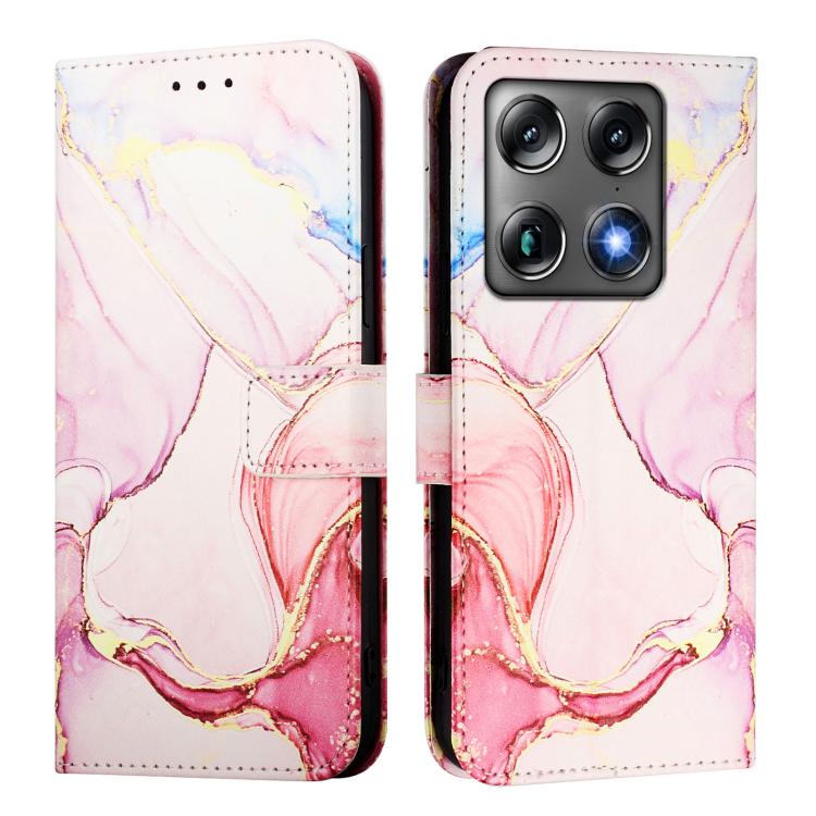 For Motorola Signature 5G PT003 Marble Pattern Flip Leather Phone Case