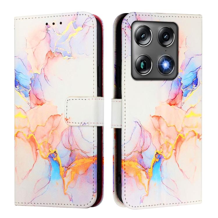 For Motorola Signature 5G PT003 Marble Pattern Flip Leather Phone Case