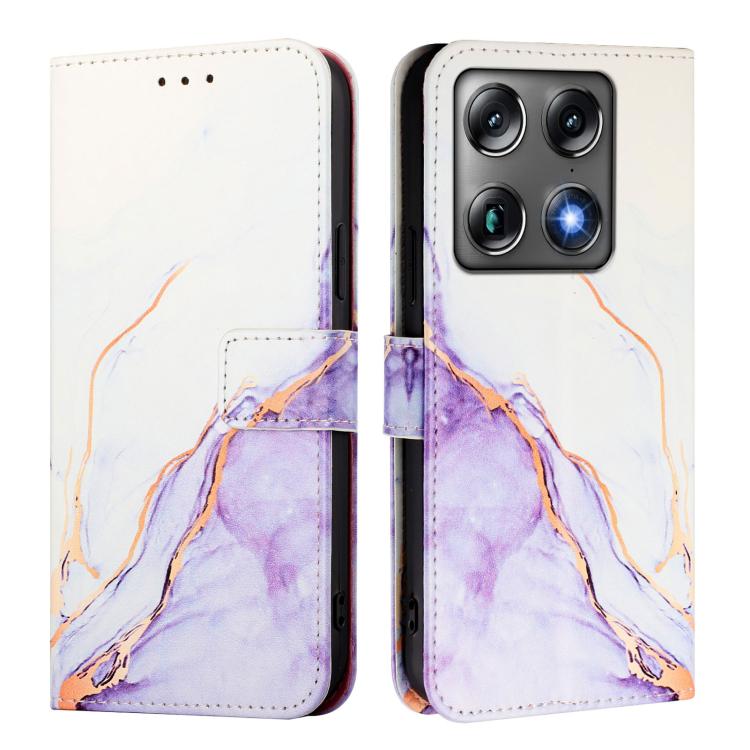 For Motorola Signature 5G PT003 Marble Pattern Flip Leather Phone Case