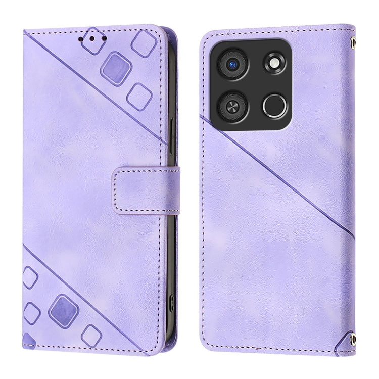 For Itel A05s Skin Feel Embossed Leather Phone Case