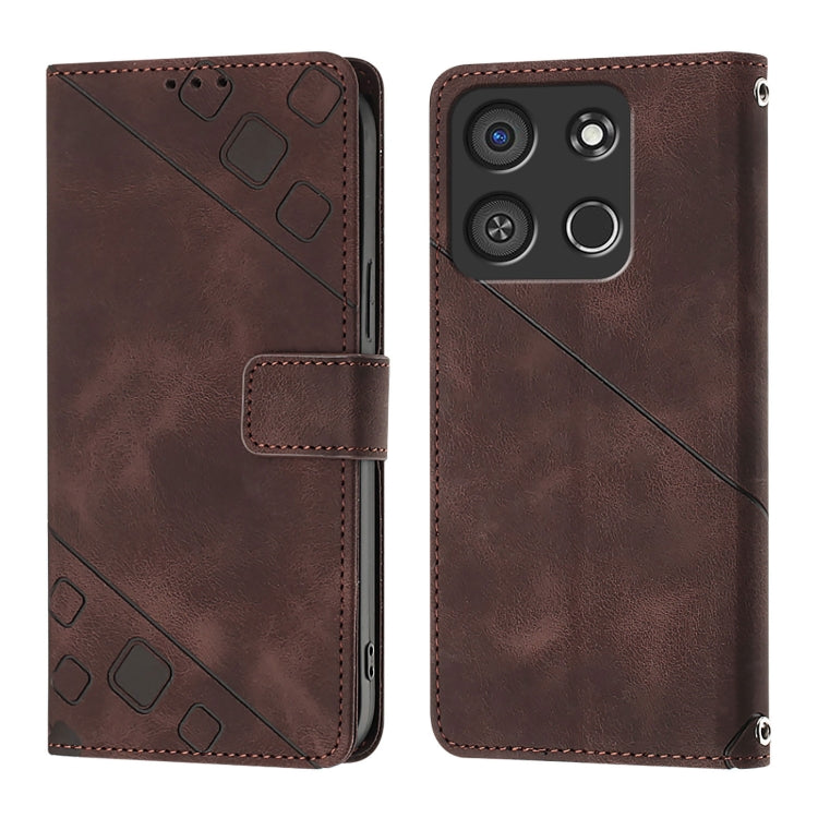 For Itel A05s Skin Feel Embossed Leather Phone Case