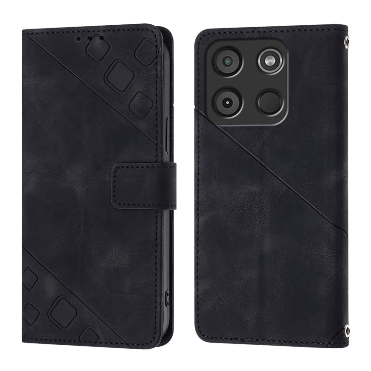 For Itel A60 / A60s Skin Feel Embossed Leather Phone Case
