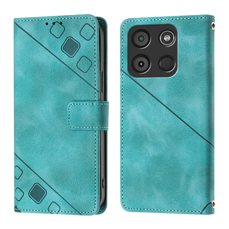 For Itel A60 / A60s Skin Feel Embossed Leather Phone Case