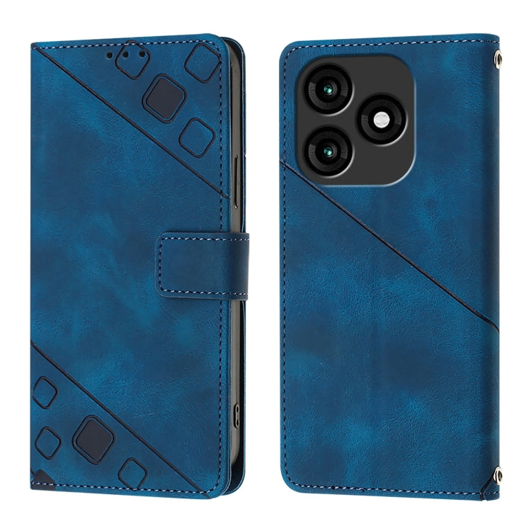 For Itel A70 Skin Feel Embossed Leather Phone Case