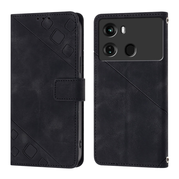 For Itel P40 Skin Feel Embossed Leather Phone Case