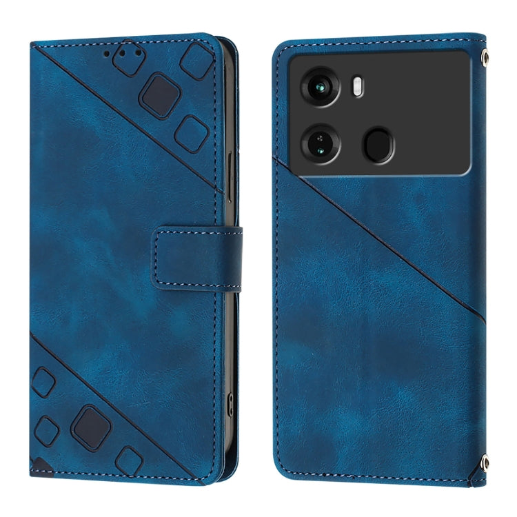 For Itel P40 Skin Feel Embossed Leather Phone Case