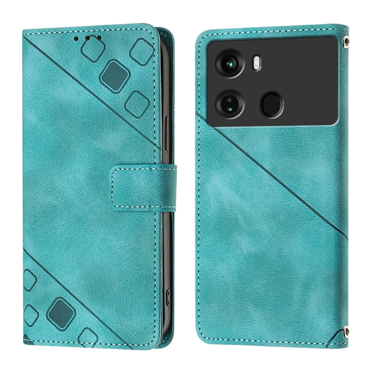 For Itel P40 Skin Feel Embossed Leather Phone Case