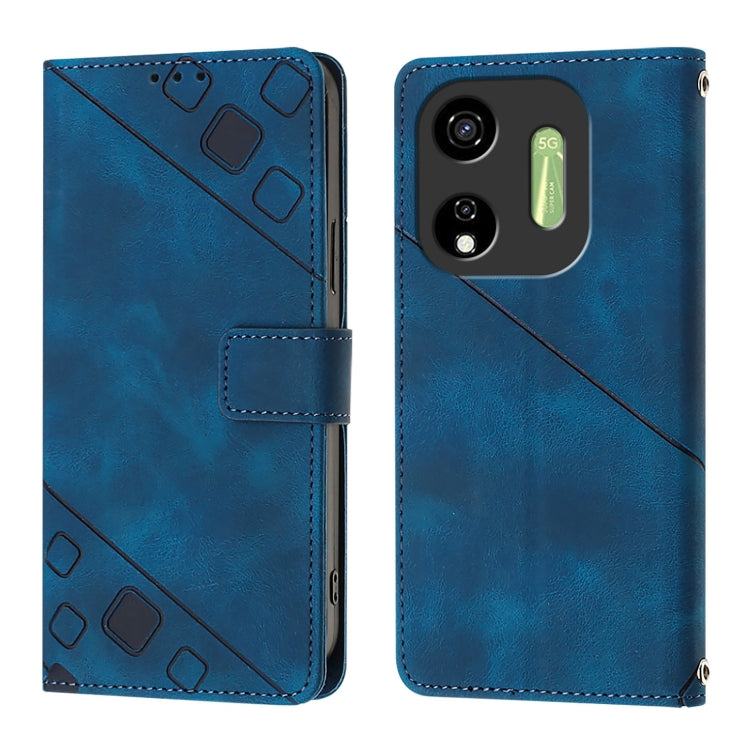 For Itel P55 5G Skin Feel Embossed Leather Phone Case