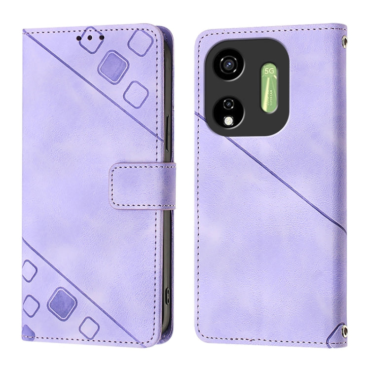 For Itel P55 5G Skin Feel Embossed Leather Phone Case