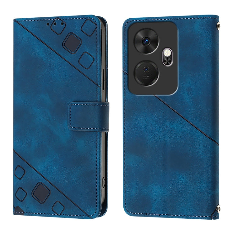 For Itel P55+ Skin Feel Embossed Leather Phone Case