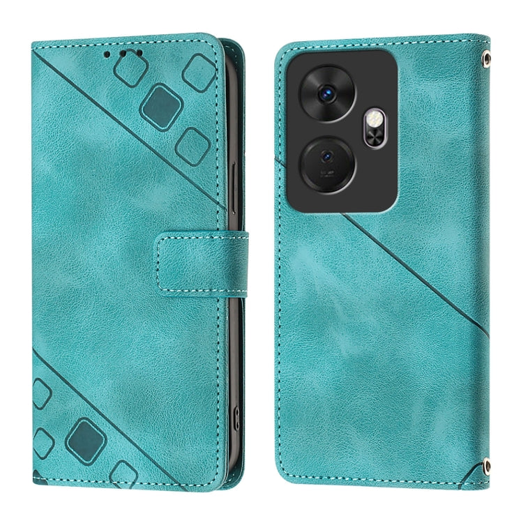 For Itel P55+ Skin Feel Embossed Leather Phone Case