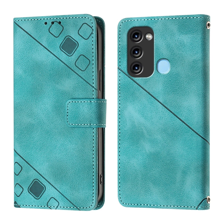 For Itel S17 / Vision 3 Skin Feel Embossed Leather Phone Case