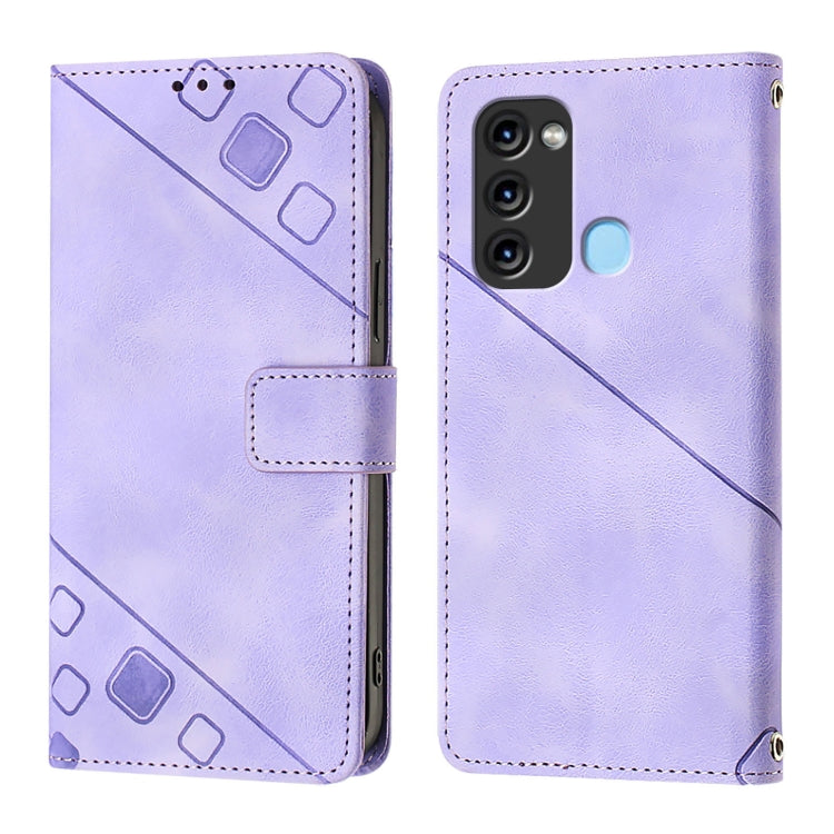 For Itel S17 / Vision 3 Skin Feel Embossed Leather Phone Case