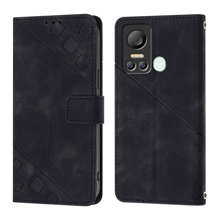 For Itel S18 / Vision 5 Skin Feel Embossed Leather Phone Case