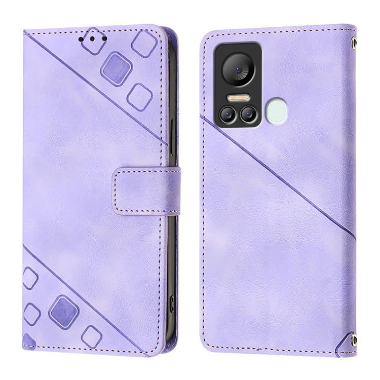 For Itel S18 / Vision 5 Skin Feel Embossed Leather Phone Case