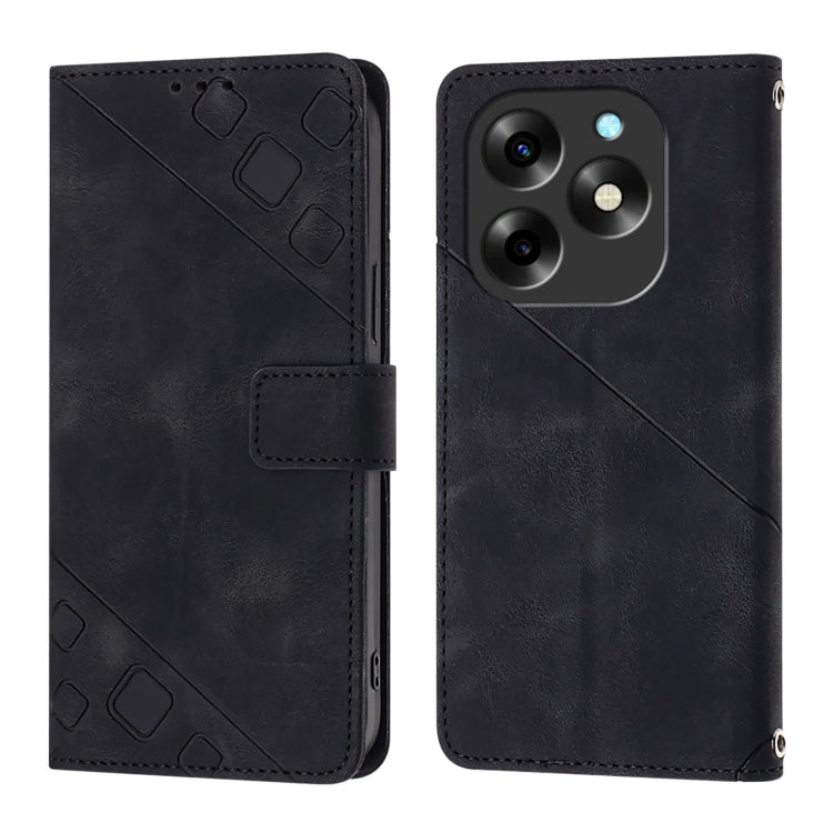 For Itel S23+ Skin Feel Embossed Leather Phone Case
