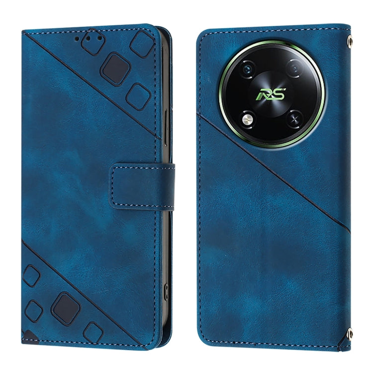 For Itel RS4 Skin Feel Embossed Leather Phone Case