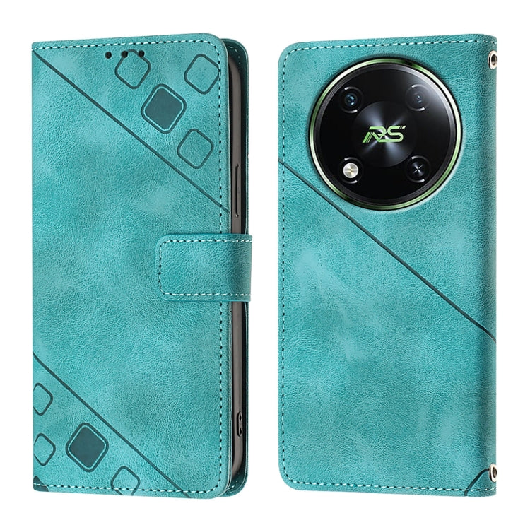 For Itel RS4 Skin Feel Embossed Leather Phone Case