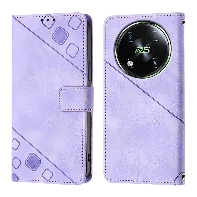 For Itel RS4 Skin Feel Embossed Leather Phone Case
