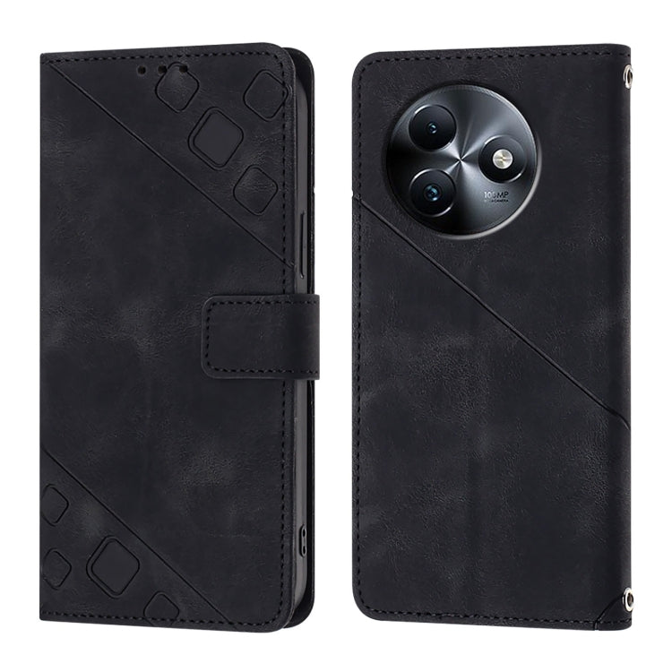 For Itel S24 Skin Feel Embossed Leather Phone Case