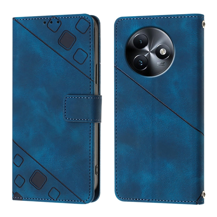 For Itel S24 Skin Feel Embossed Leather Phone Case
