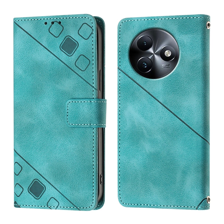 For Itel S24 Skin Feel Embossed Leather Phone Case