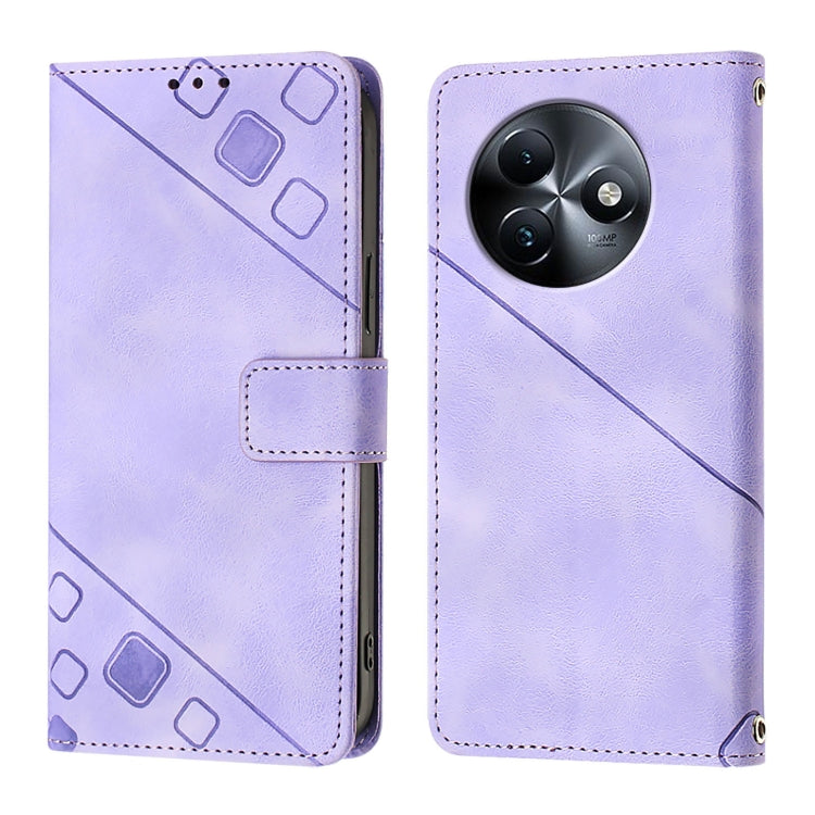 For Itel S24 Skin Feel Embossed Leather Phone Case