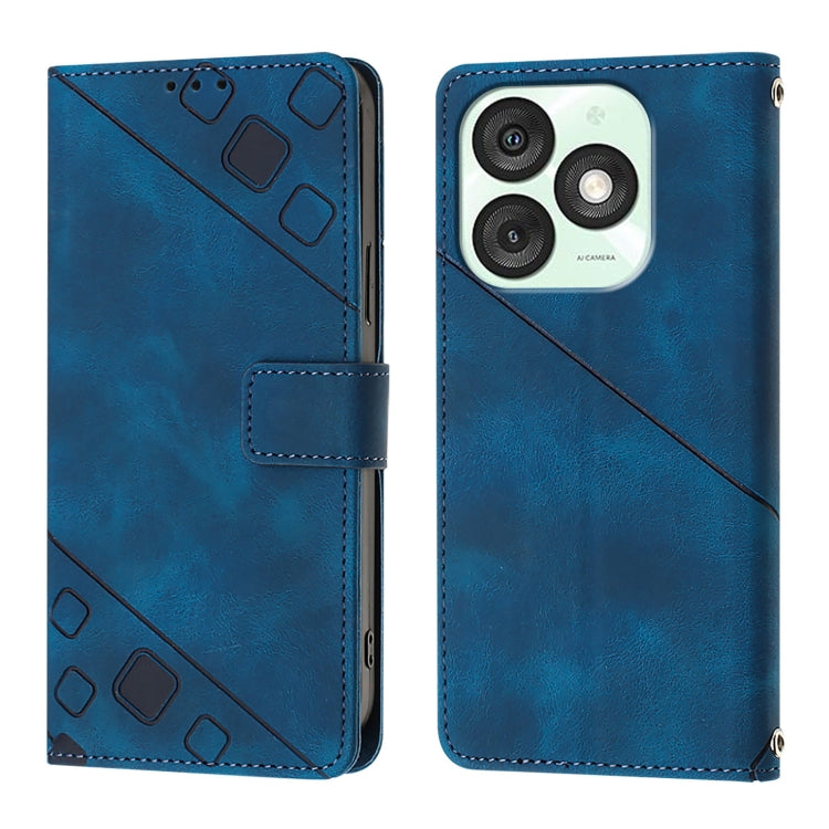 For Itel A50 Skin Feel Embossed Leather Phone Case