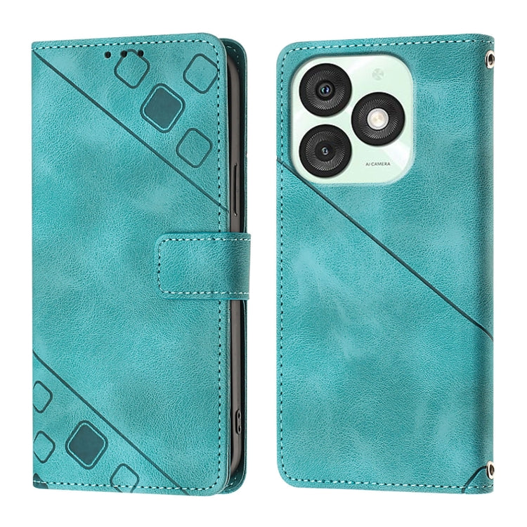 For Itel A50 Skin Feel Embossed Leather Phone Case