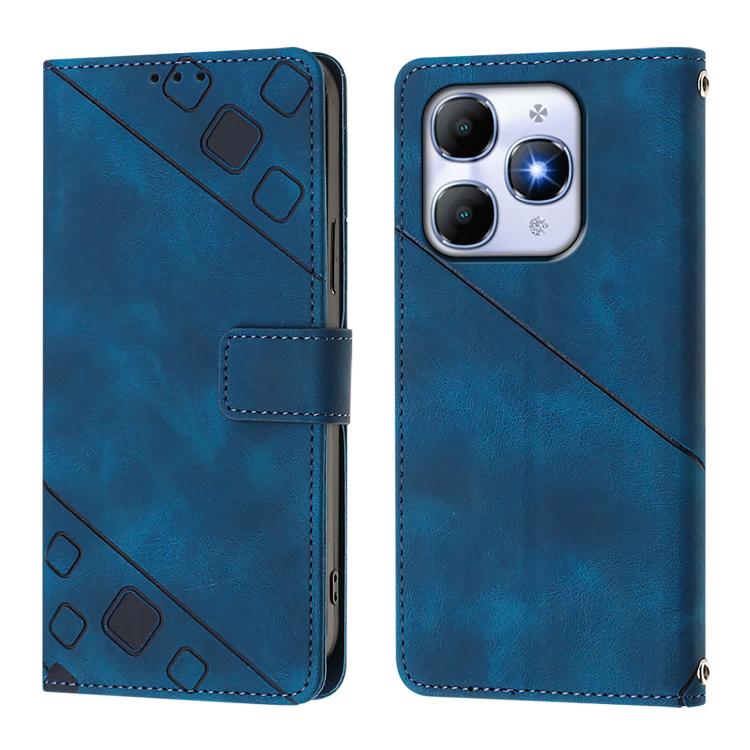 For itel A90 4G Skin Feel Embossed Leather Phone Case