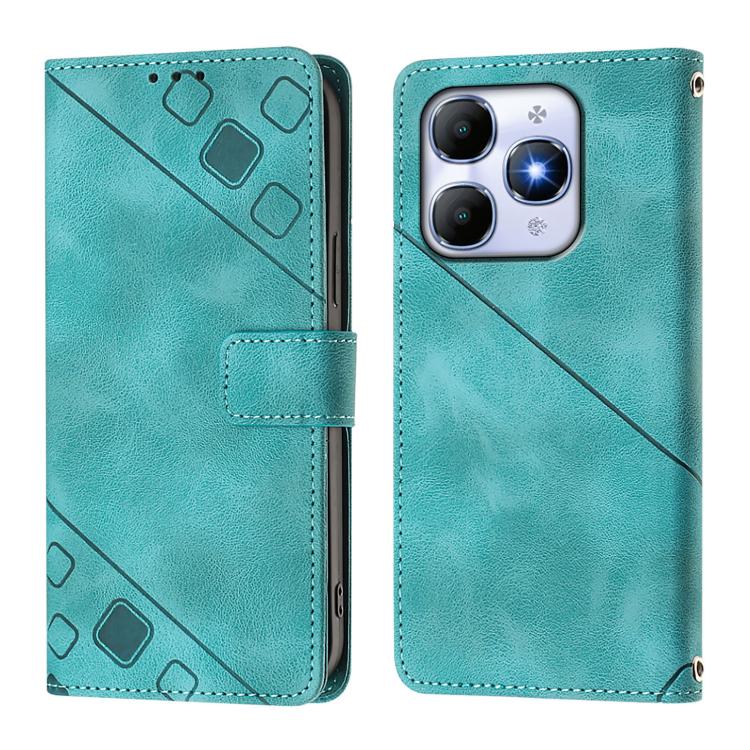 For itel A90 4G Skin Feel Embossed Leather Phone Case