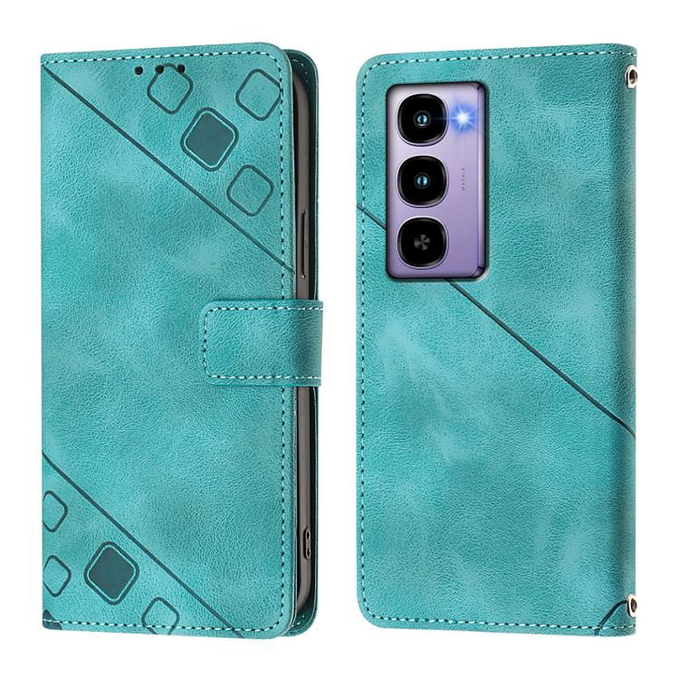 For itel City 100 Skin Feel Embossed Leather Phone Case