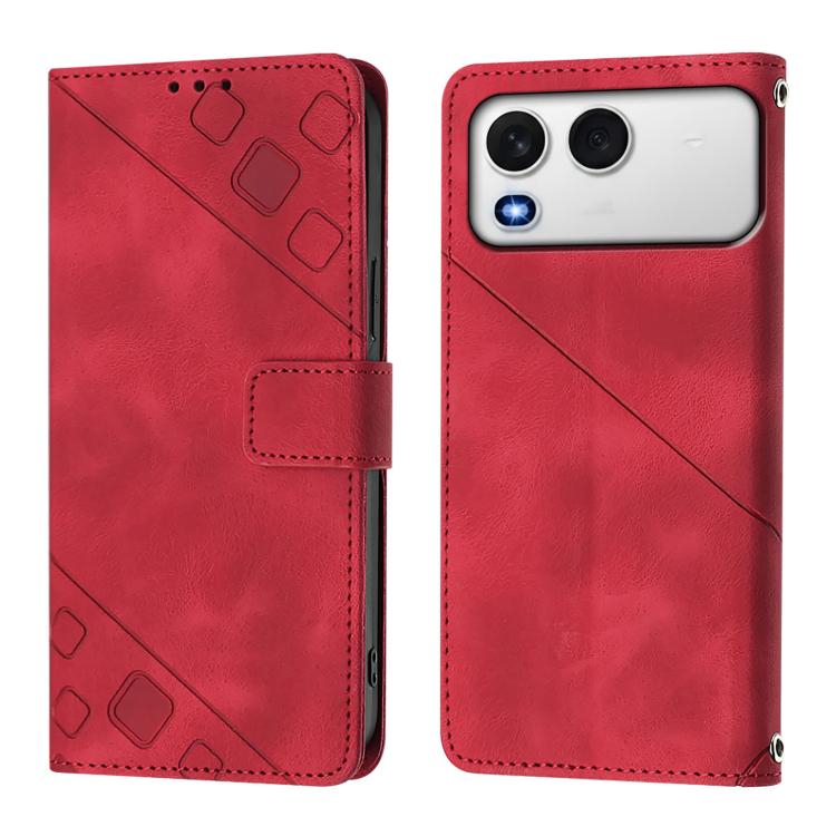 For itel A200 / A200+ 4G Global Skin Feel Embossed Leather Phone Case