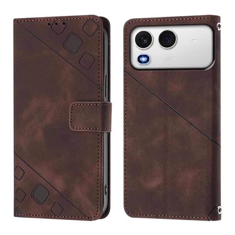 For itel A200 / A200+ 4G Global Skin Feel Embossed Leather Phone Case