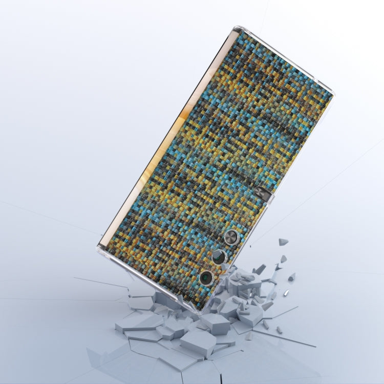 For Honor V Purse Colorful Rhombic Texture Transparent Frame PU Phone Case