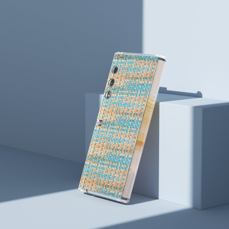 For Honor V Purse Colorful Rhombic Texture Transparent Frame PU Phone Case