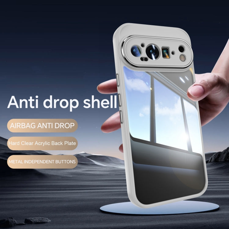 For Google Pixel 9 Pro Acrylic Hybrid TPU Armor Shockproof Phone Case