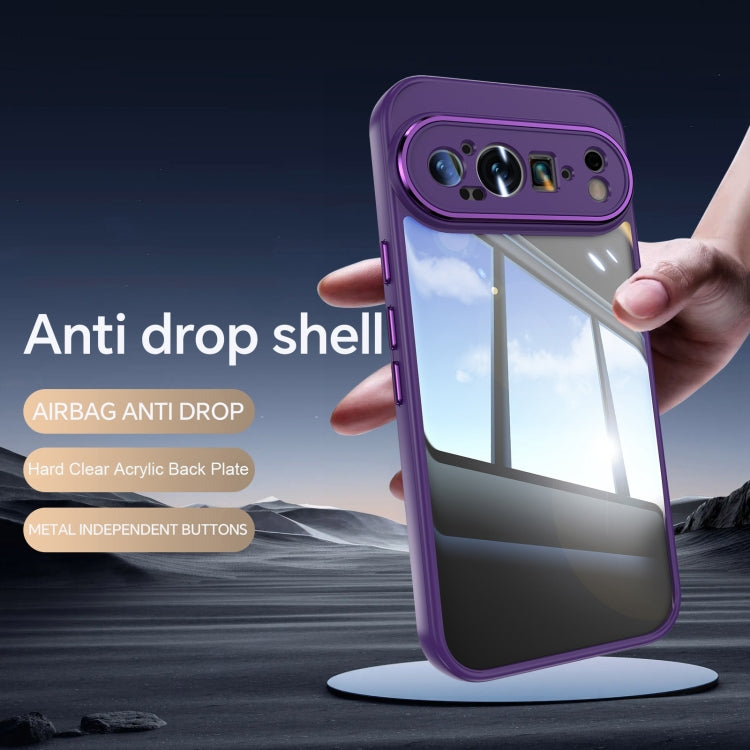 For Google Pixel 9 Pro Acrylic Hybrid TPU Armor Shockproof Phone Case