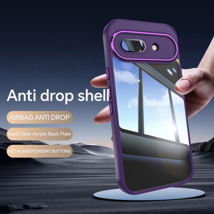 For Google Pixel 9a Acrylic Hybrid TPU Armor Shockproof Phone Case