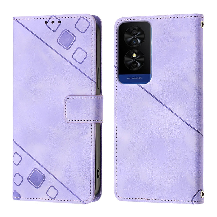 For TCL 50 5G Skin Feel Embossed Leather Phone Case